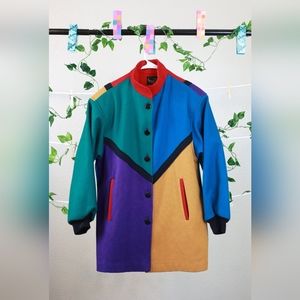 Michellé Francóis coat size M/L 80's multicolor unisex